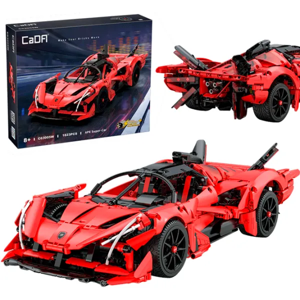 Constructor CaDa APE Super-Car Mașină/ Red photo 3