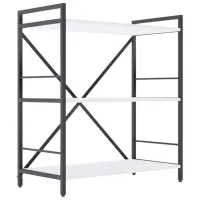 Etajeră Nex Home Loft Anthracite-White / PAL