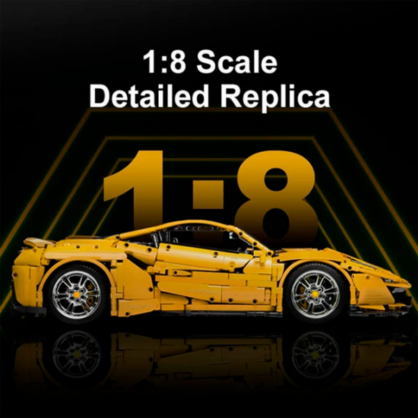 Constructor cu telecomandă CaDa Italian super car Mașină/ Yellow photo 6