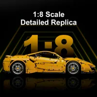 Constructor cu telecomandă CaDa Italian super car Mașină/ Yellow photo 6