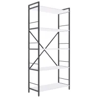 Etajeră Nex Home Loft Anthracite-White / PAL