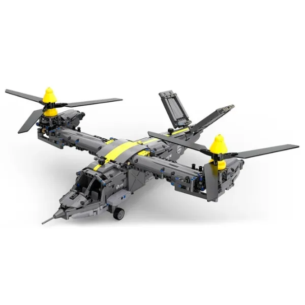 Constructor cu telecomandă CaDa Tiltrotor Aircraft Avion/ Gray photo 2