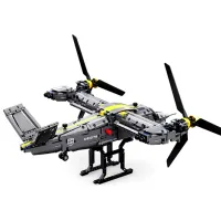 Constructor cu telecomandă CaDa Tiltrotor Aircraft Avion/ Gray photo 4