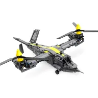 Constructor cu telecomandă CaDa Tiltrotor Aircraft Avion/ Gray photo 5