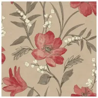 Tapete Grandeco Elise Beige / Floristică