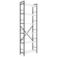 Etajeră Nex Home Loft Anthracite-White / PAL