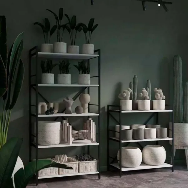Стеллаж Nex Home Loft Антрацит-Белый / ДСП  photo 6