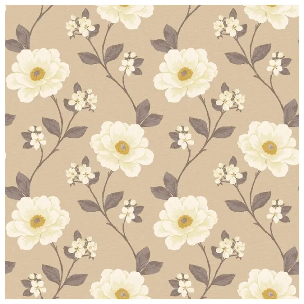 Tapete Grandeco Juliet Beige / Floristică photo 1