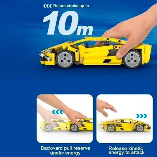 Constructor CaDa Lightning Sport Car Mașină/ Yellow photo 6