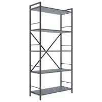 Etajeră Nex Home Loft Anthracite / PAL