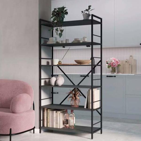 Стеллаж Nex Home Loft Антрацит / ДСП  photo 9