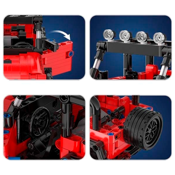 Constructor CaDa Adventure Off Roader Mașină/ Red photo 4