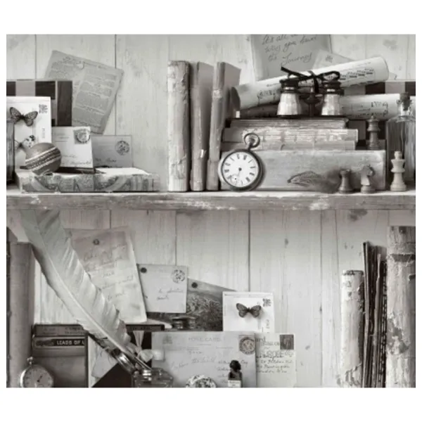 Tapete Grandeco Balloon Gray / Desen complot photo 1