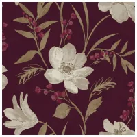 Обои Grandeco Elise Пурпурный / Флористика