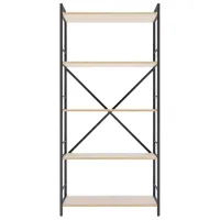 Etajeră Nex Home Loft Anthracite-Oak Artisan / PAL