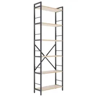 Etajeră Nex Home Loft Anthracite-Oak Artisan / PAL