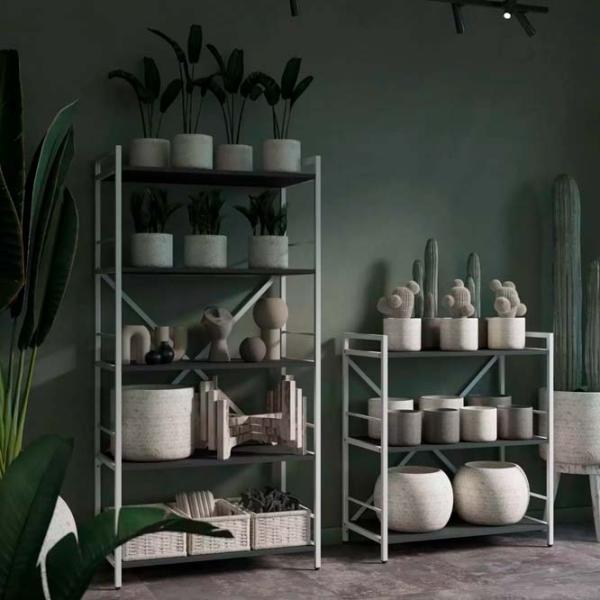 Etajeră Nex Home Loft Anthracite-White / PAL photo 7