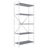 Etajeră Nex Home Loft Anthracite-White / PAL