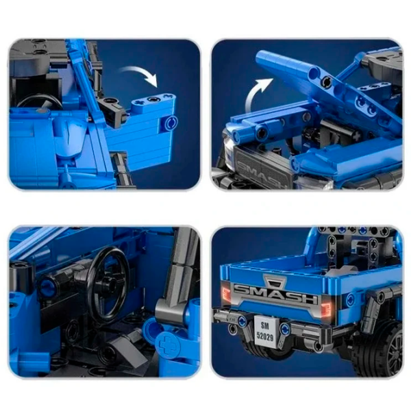 Constructor CaDa Smash Off-Roader Mașină/ Blue photo 4