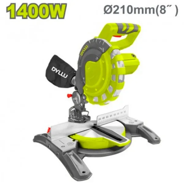Торцовочная пила DYLLU DTXD151400 210 мм / Зеленый photo 2