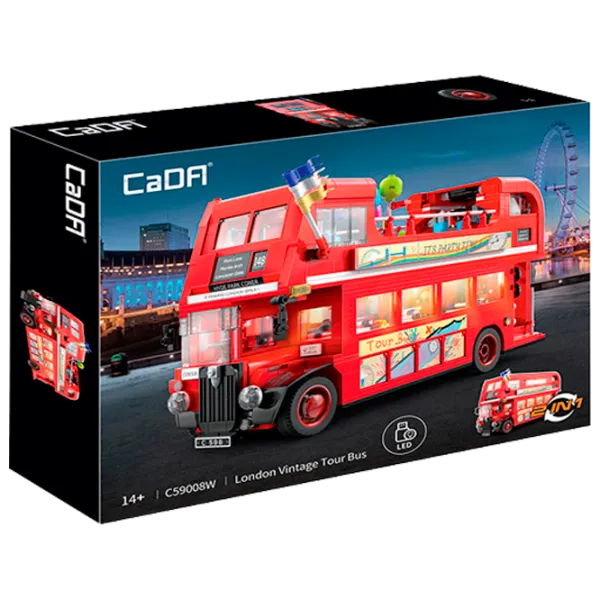 Constructor CaDa London Vintage Tour Bus Transport/ Red photo 1