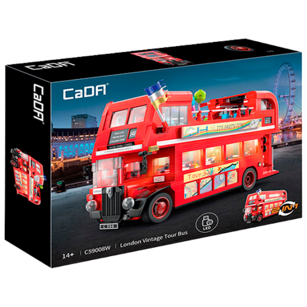 Constructor CaDa London Vintage Tour Bus Transport/ Red photo 1