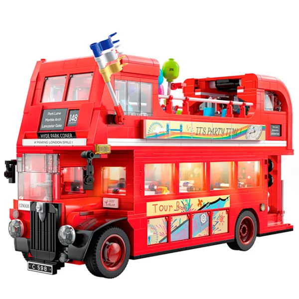 Constructor CaDa London Vintage Tour Bus Transport/ Red photo 3