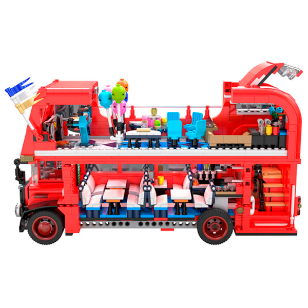 Constructor CaDa London Vintage Tour Bus Transport/ Red photo 6