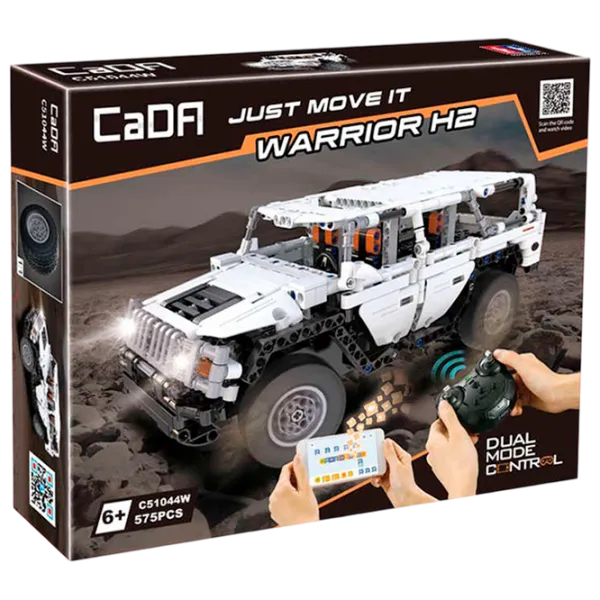 Конструктор с радиоуправлением CaDa Hummer Warrior H2 Автомобиль/ Белый photo 1