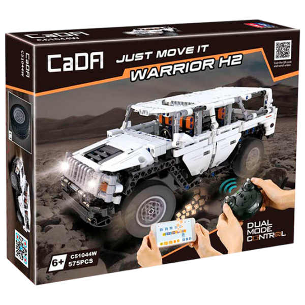 Конструктор с радиоуправлением CaDa Hummer Warrior H2 Автомобиль/ Белый photo 1