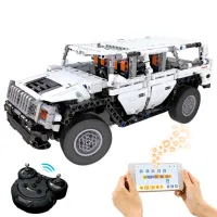 Constructor cu telecomandă CaDa Hummer Warrior H2 Mașină/ White photo 3