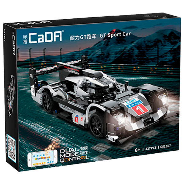 Конструктор с радиоуправлением CaDa GT Sport Car Автомобиль/ Белый photo 1