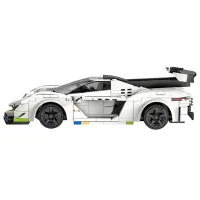 Constructor cu telecomandă CaDa Fantasma Race Car Mașină/ White photo 3