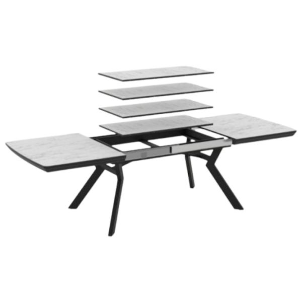 Masă de bucătărie extensibilă Mobiland Bianco PAL/ Gray photo 2