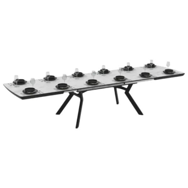 Masă de bucătărie extensibilă Mobiland Bianco PAL/ Gray photo 5