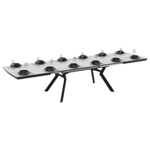 Masă de bucătărie extensibilă Mobiland Bianco PAL/ Gray photo 5