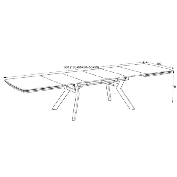 Masă de bucătărie extensibilă Mobiland Bianco PAL/ Gray photo 6