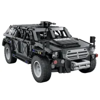 Constructor cu telecomandă CaDa Fierce Warrior SUV Transport/ Black photo 6