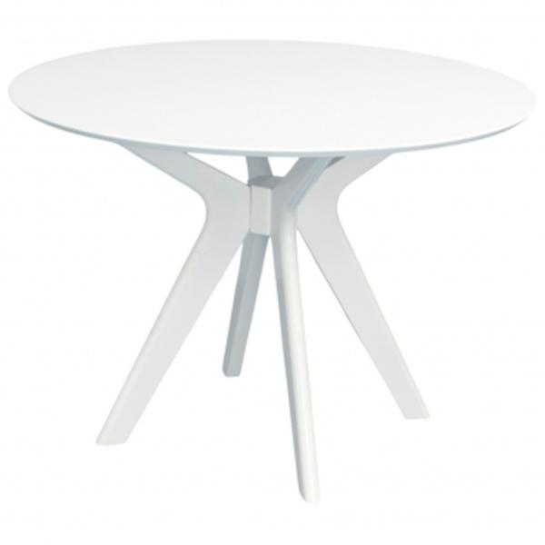 Masă de bucătărie fixă Evelin RAFFLES ROUND MDF/ White photo 1