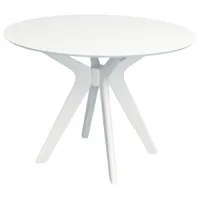 Masă de bucătărie fixă Evelin RAFFLES ROUND MDF/ White