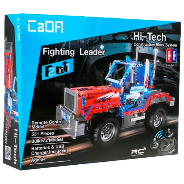 Конструктор с радиоуправлением CaDa Fighting Leader Автомобиль/ Красный photo 1