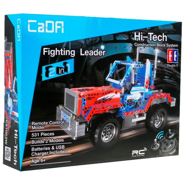 Конструктор с радиоуправлением CaDa Fighting Leader Автомобиль/ Красный photo 1