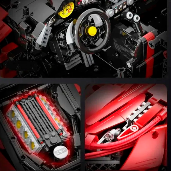 Constructor cu telecomandă CaDa Italian Super-Car Mașină/ Red photo 5