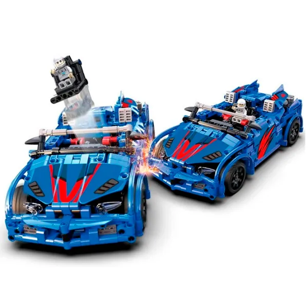 Constructor cu telecomandă CaDa Crash Racing Car Mașină/ Blue photo 2