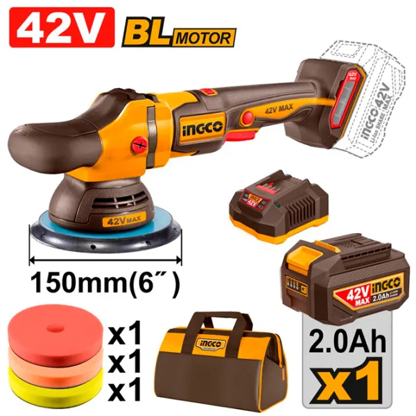 Mașină de lustruit INGCO APLI42151 De polisat / / Black photo 5