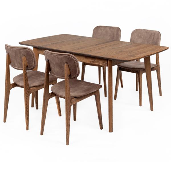 Masă de bucătărie extensibilă Mobicasa Mary Lemn/ Brown photo 7 Masă de bucătărie extensibilă Mobicasa Mary Lemn/ Brown photo 7