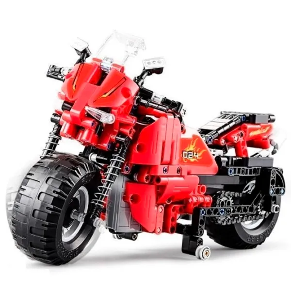 Constructor cu telecomandă CaDa Race Track Motorcycle Motocicletă/ Red photo 2