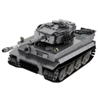 Constructor cu telecomandă CaDa Tiger Tank Transport/ Gray photo 2