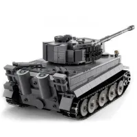 Constructor cu telecomandă CaDa Tiger Tank Transport/ Gray photo 3