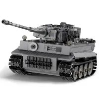 Constructor cu telecomandă CaDa Tiger Tank Transport/ Gray photo 4